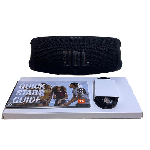 JBL Charge 5 Wi-Fi Bluetooth Portable Speaker - Black Open Box - Picture 2 of 7